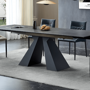 Стол кухонный LaBrea LaVera, выдвижной, натуральный камень, металл