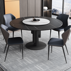 LaBrea : Компактный круглый стол-трансформер с вращающейся столешницей